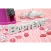 deco table bapteme blanc