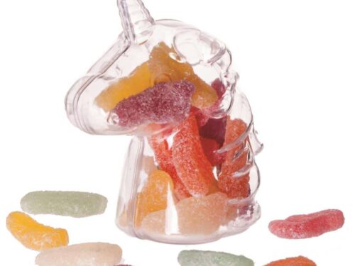 contenant dragees licorne plexi