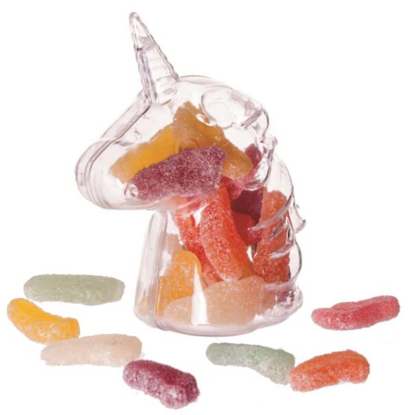 contenant dragees licorne plexi