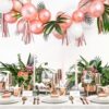 deco mariage bapteme anniversaire rose gold