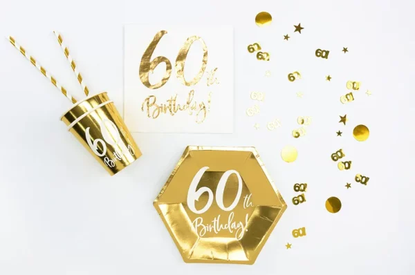deco Anniversaire 60 ans or