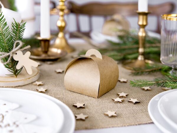 Boite à dragées kraft - Lot de 10