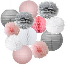 Lampions-Boules chinoises - Rose - 25 cm