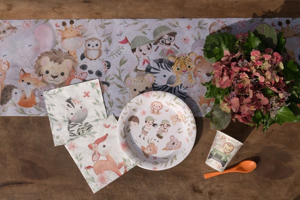 assiette safari explorateur