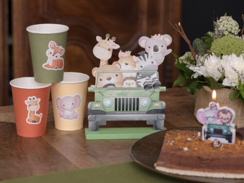 deco table safari jungle exlorateur Centre de table theme jungle safari