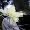 deco voiture mariage jaune