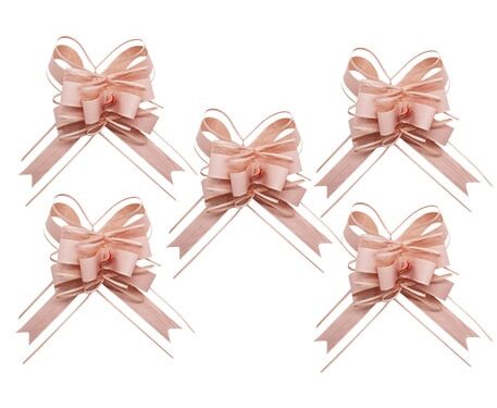 deco voiture mariage rose poudré