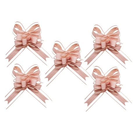 deco voiture mariage rose poudré