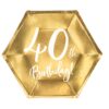 decoration anniversaire 40 ans vaisselle jetable