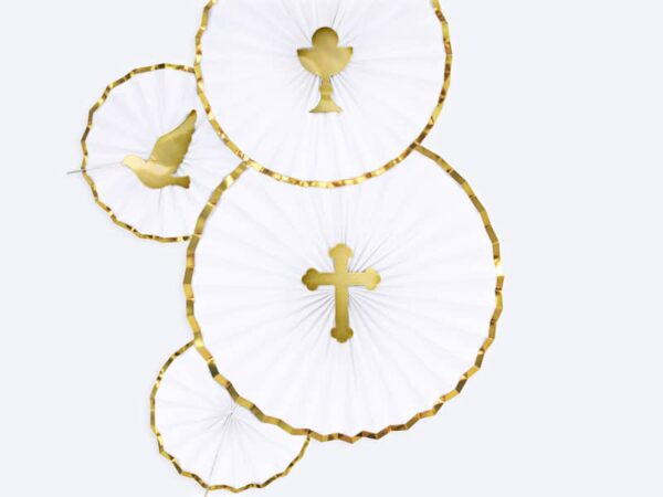 deco communion blanc et or