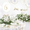 Mariage decoration blanc et or