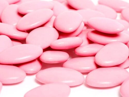 dragées chocolar rose