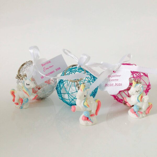 dragées bapteme licorne