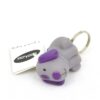 Clip chien violet dragées baptême