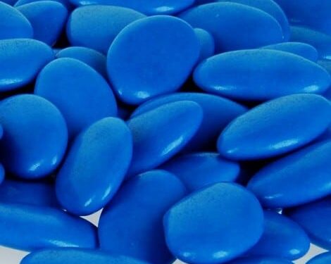 dragées chocolat bleu roi