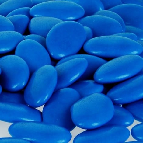 dragées chocolat bleu roi