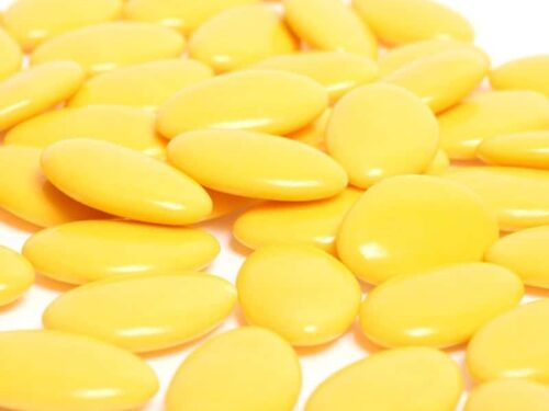 dragees chocolat jaune