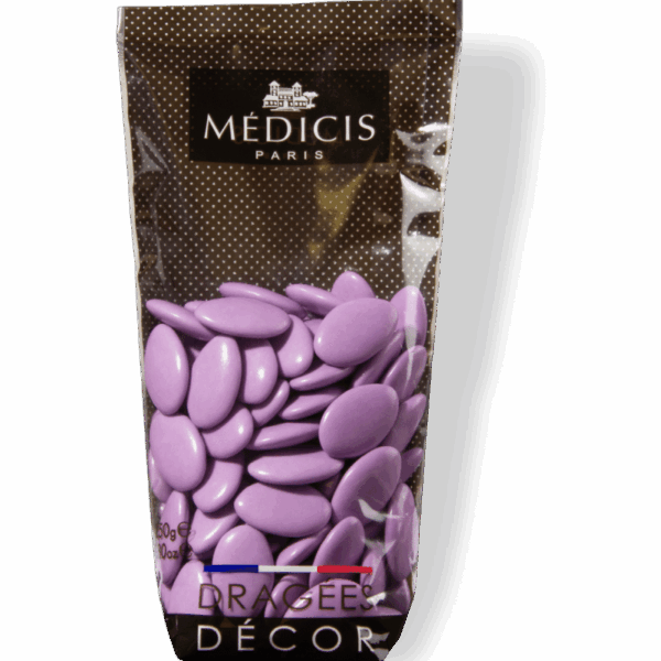Dragees chocolat mauve medicis