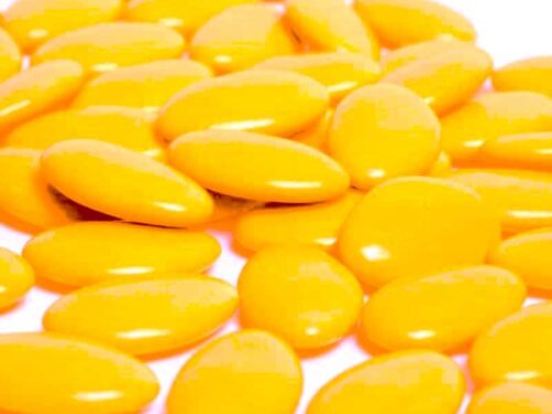 dragees-chocolat-mimosa dragees jaune moutarde