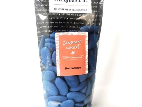 dragees chocolat noir intense bleu marine