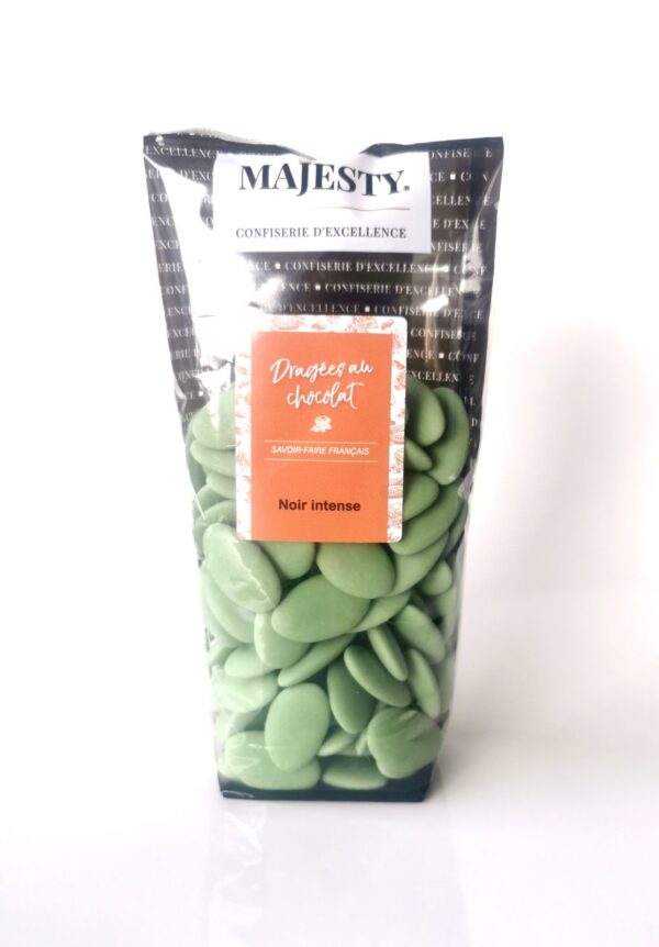 dragees chocolat noir intense vert eucalyptus
