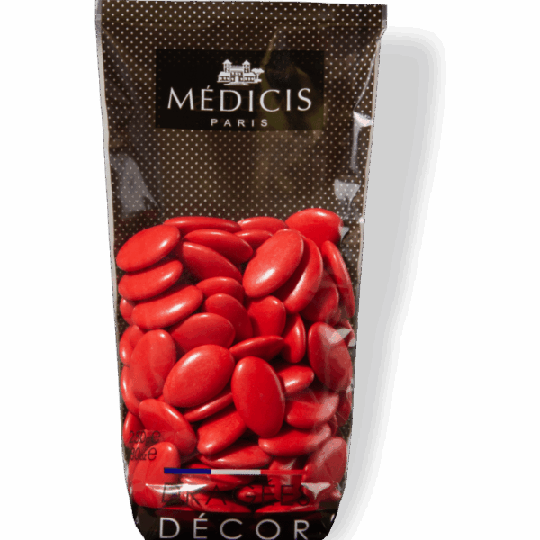 dragees chocolat rouge medicis