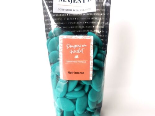 dragées cholat noir intense vert foncé