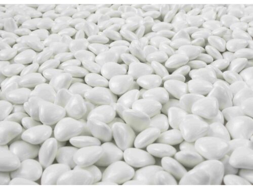 dragées coeur blanc