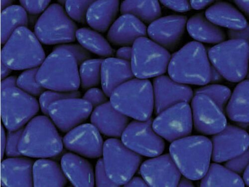 dragées coeur bleu roi