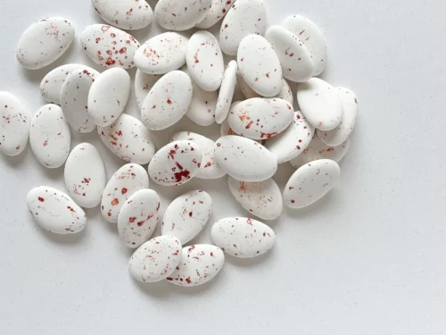 dragees mabré terracotta Dragees marbré rouge brique terracotta