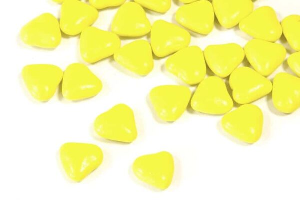 Dragées cœur - Jaune - 500 g - Majesty