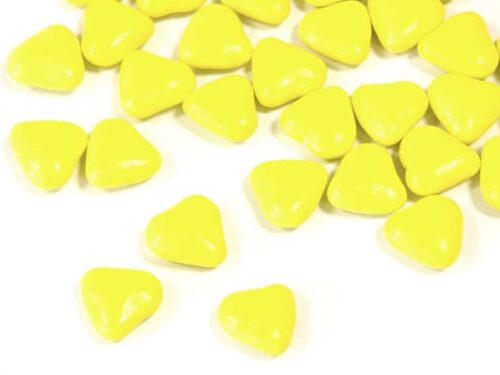 Dragees coeur jaune