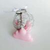 Porte clés Nuage - Rose