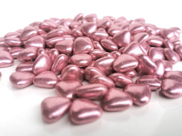 Dragées petits coeurs - Rose Gold - 250 gr