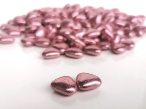 dragees rose gold coeur