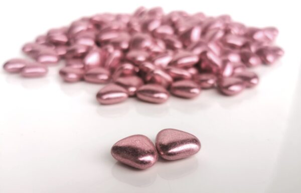 dragees rose gold coeur