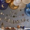 Deco guirlande Eid mubarak doré