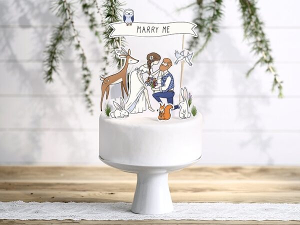 figurine mariage original champetre