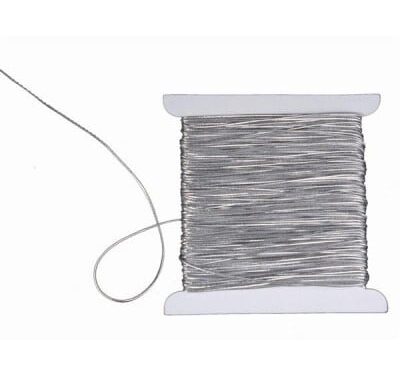fil elastique argenté