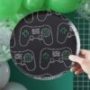 assiette anniversaire jeu video theme gamer