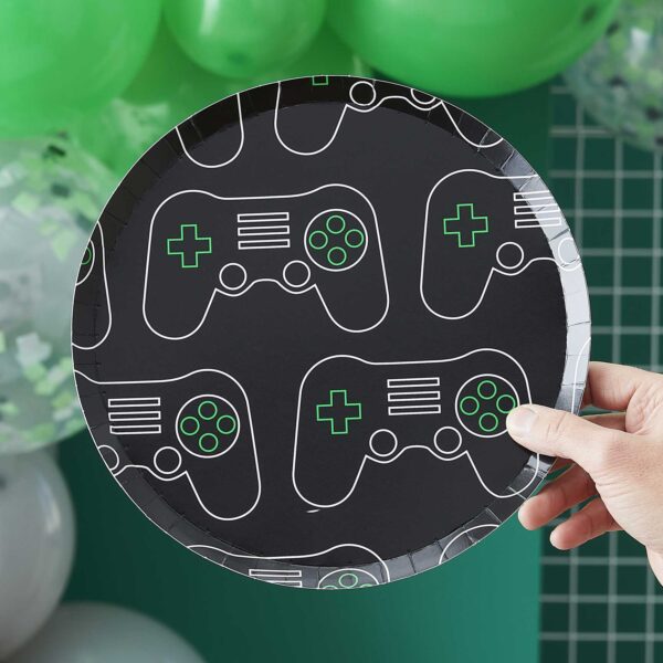 assiette anniversaire jeu video theme gamer