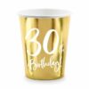 gobelet 30 ans blanc et or deco anniversaire 30 ans