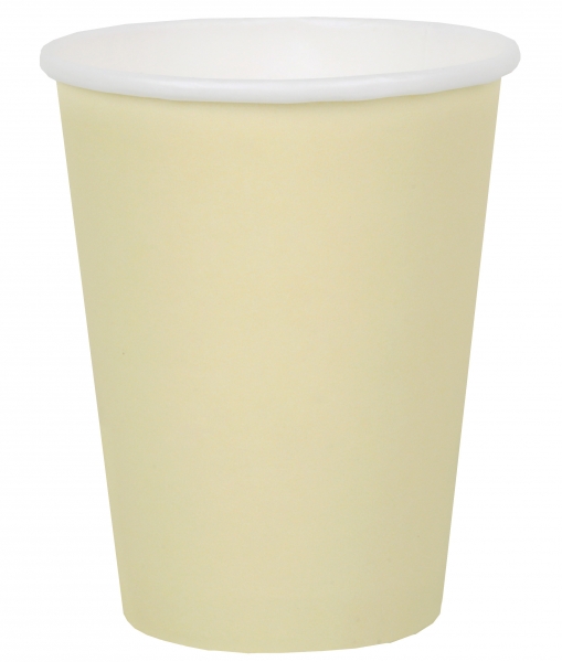 gobelet jaune pastel carton