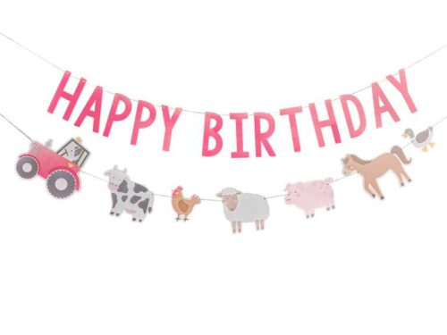 guirlande happy birthday animaux de la jungle