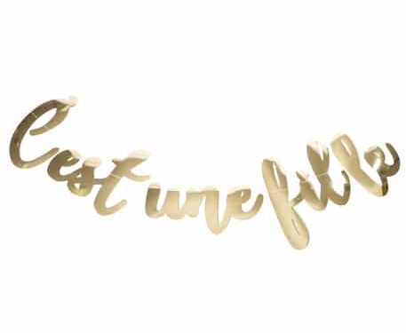 guirlande baby shower fille