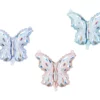 ballons papillons irisé
