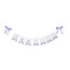 guirlande bapteme bleu blanc et or