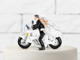 figurine mariage-moto