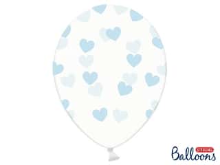 ballon crystal-coeurs bleu ciel