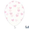 ballon crystal-coeurs rose clair